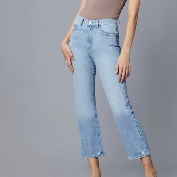 DL1961 Jeans Emilie Straight Ultra High Rise Vintage Ankle 31x26 - Picture 1 of 11